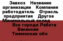 Завхоз › Название организации ­ Компания-работодатель › Отрасль предприятия ­ Другое › Минимальный оклад ­ 26 000 - Все города Работа » Вакансии   . Тюменская обл.